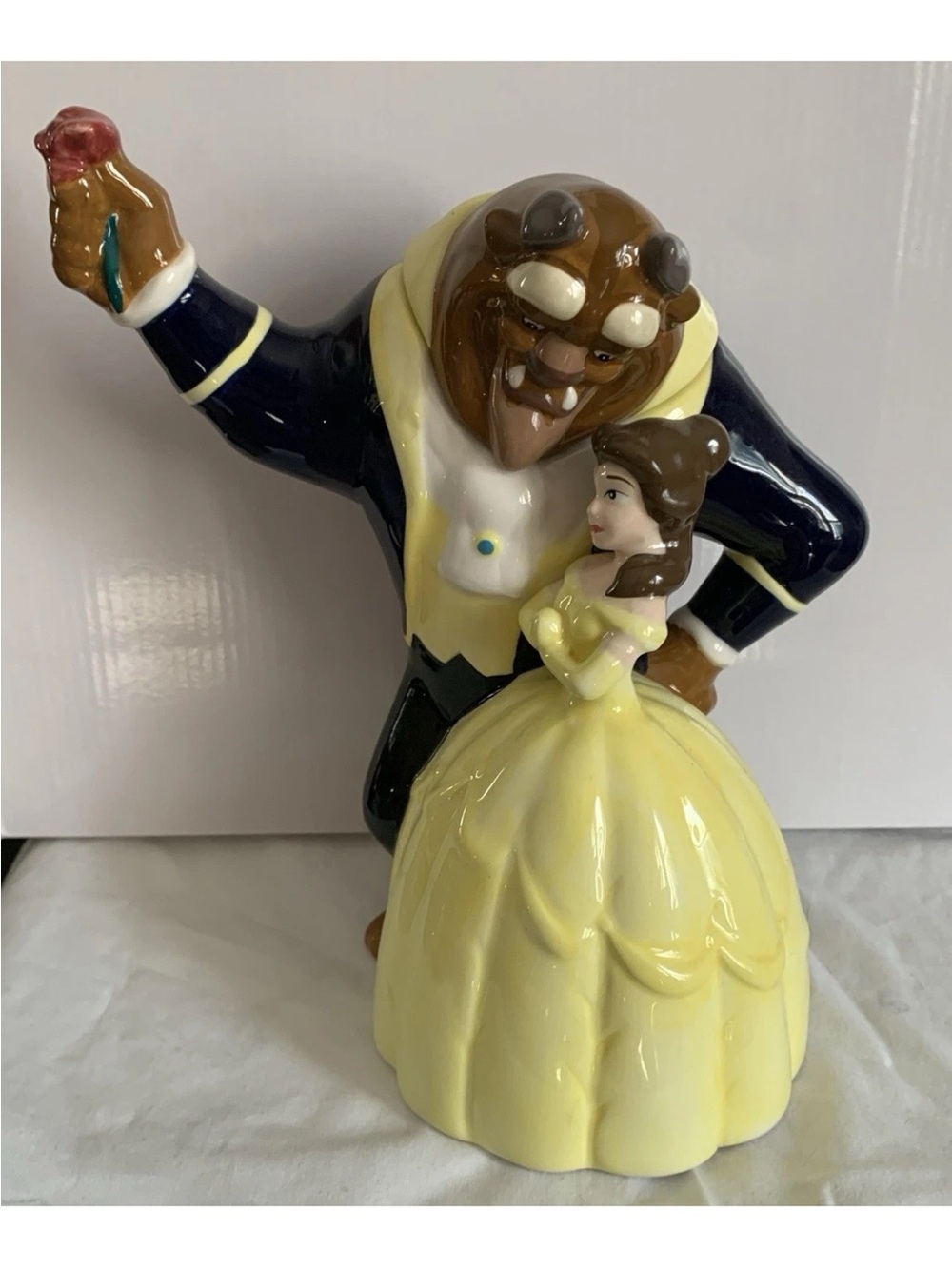 Beauty and the beast Belle and Beast 1990’s Teapot Disney Trademarked